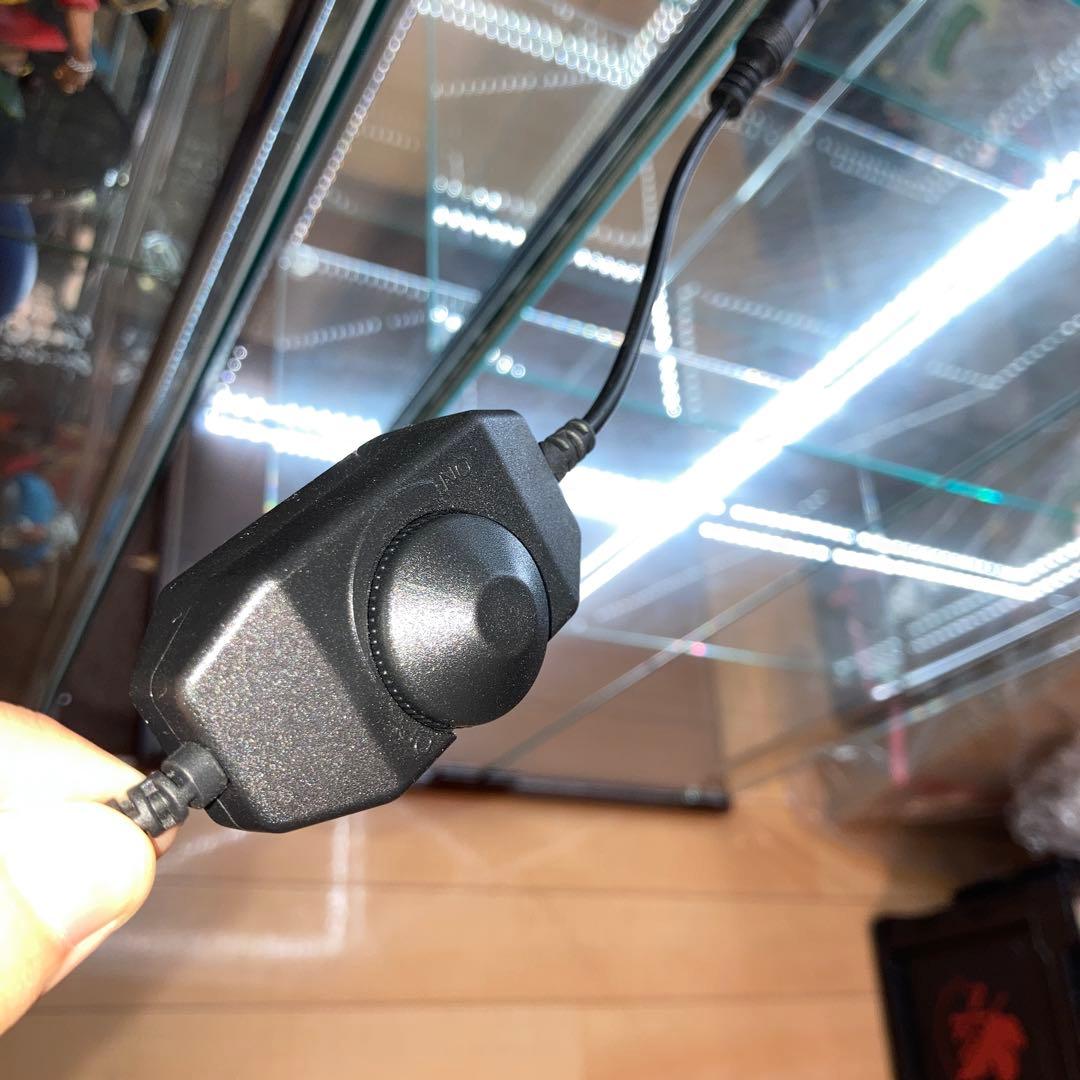 不二貿易　コレクションケース　ブラウン ワイドタイプ　高さ120cm