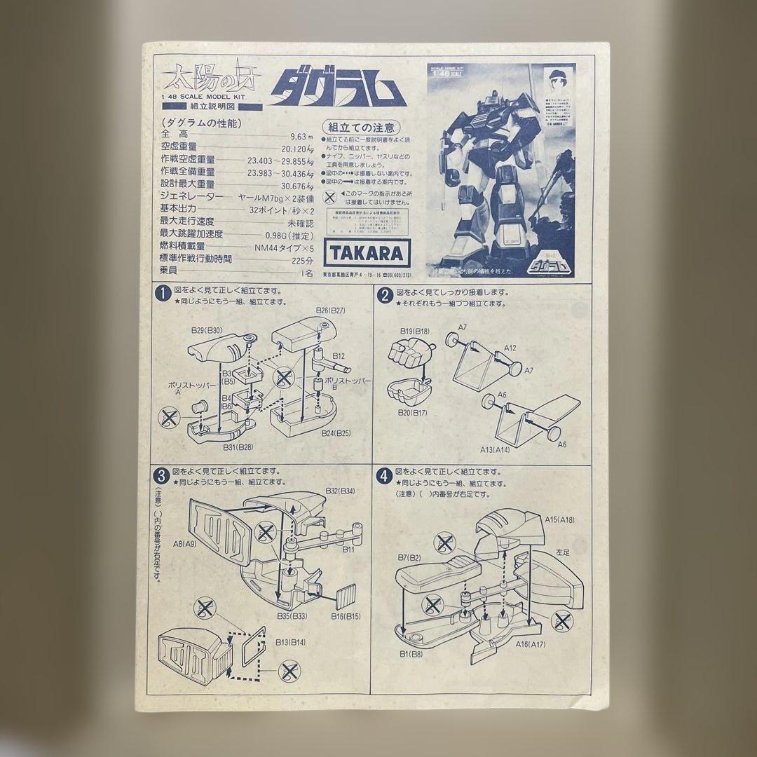 タカラ・ダグラム 1/48 スケール アニメキット