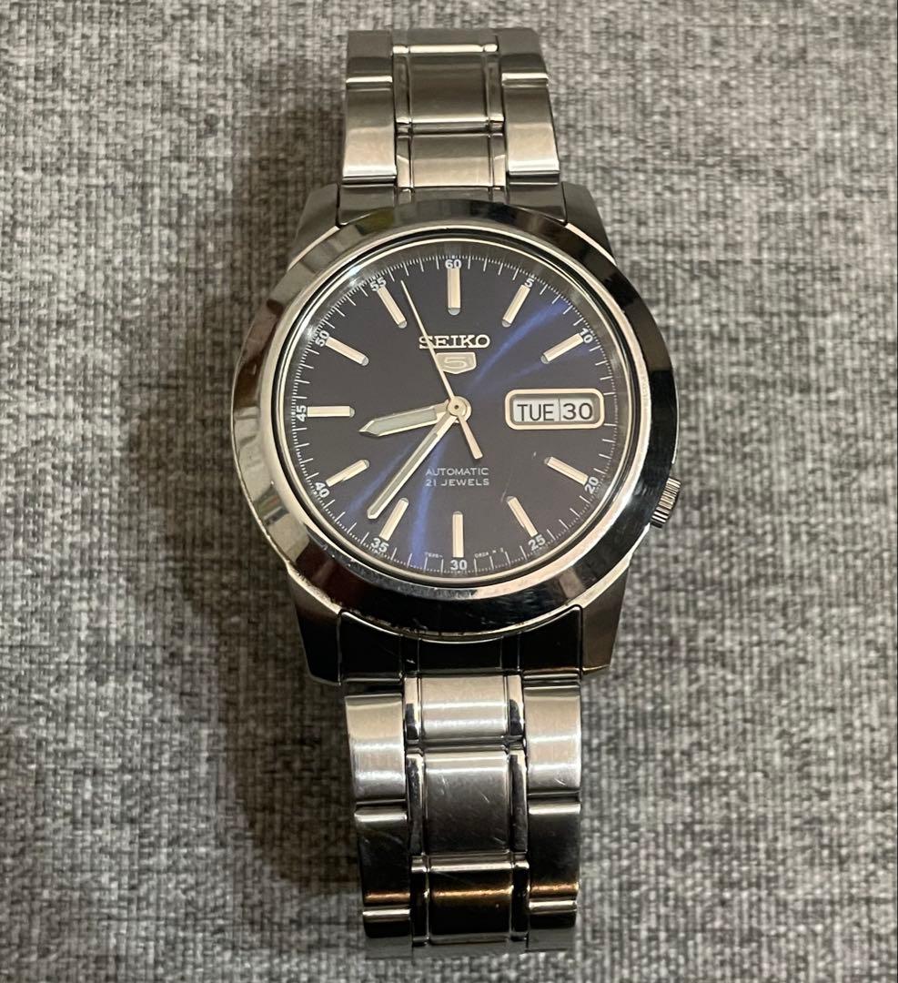 ニ*ン様 SEIKO 自動巻き腕時計 セイコー5 裏スケルトン 7S26-02W