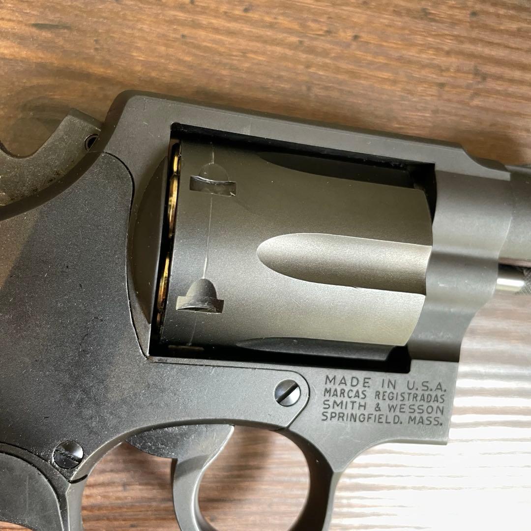 タナカワークス S&W M10 木製グリップ&アダプター付 ガスリボ