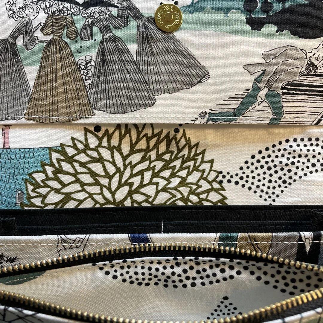 長財布　やりくり財布　ハンドメイド　レア廃盤生地