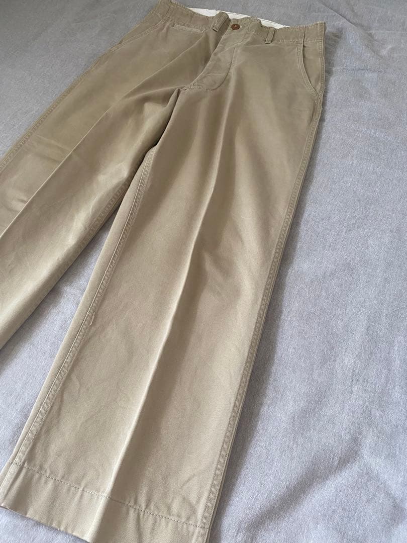 50s サイドダブルステッチ U.S ARMY M-45 カーキ チノパン