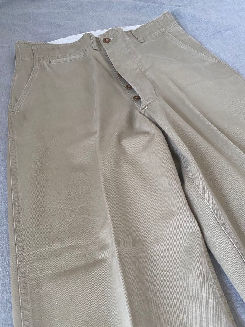 50s サイドダブルステッチ U.S ARMY M-45 カーキ チノパン