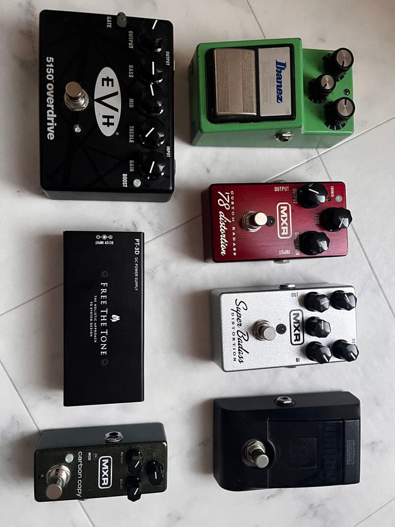 エフェクターセット EVH, Ibanez, MXR