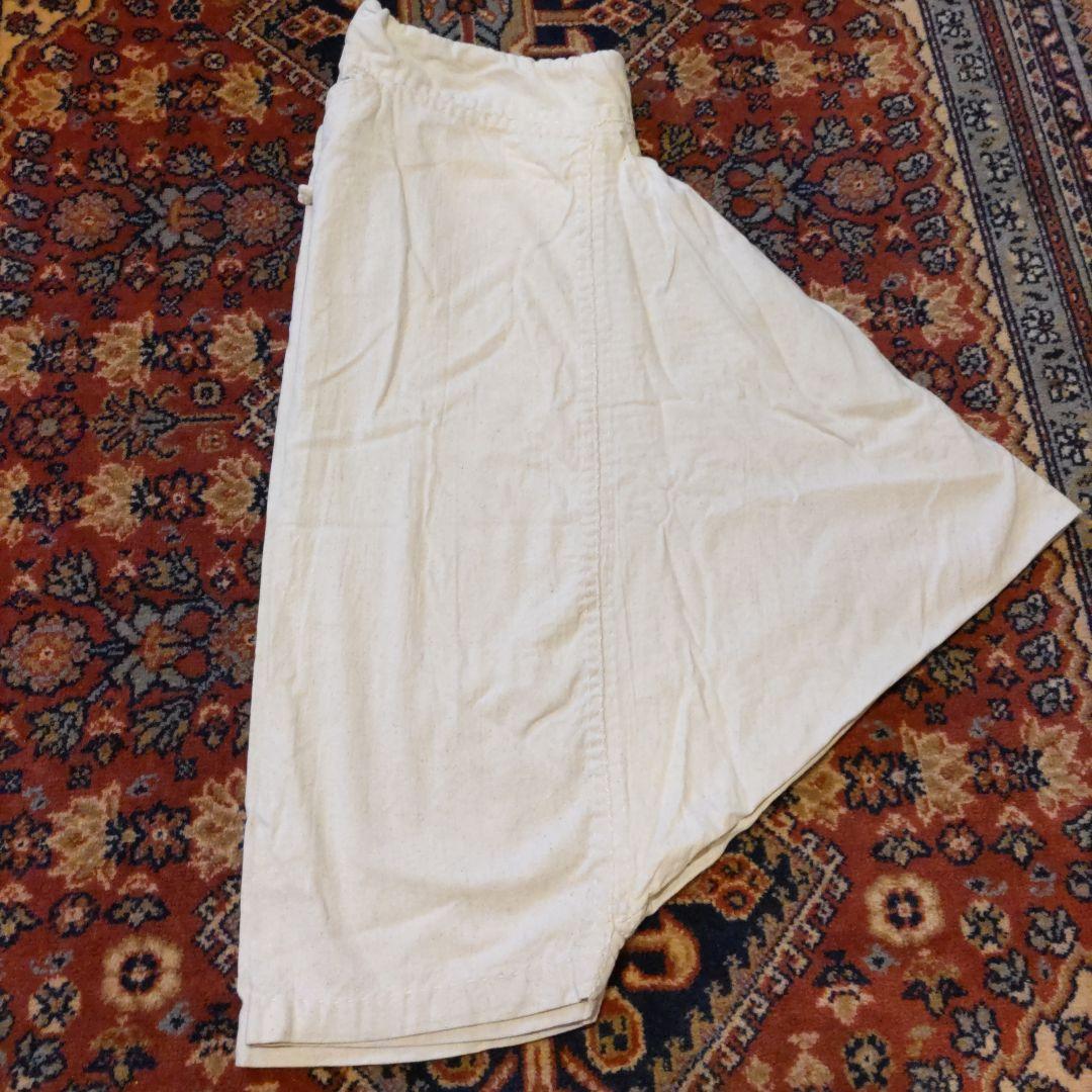 えみおわす　手縫　リスパンツSサイズ　生成　クリーム色 コットン サルエルパンツ