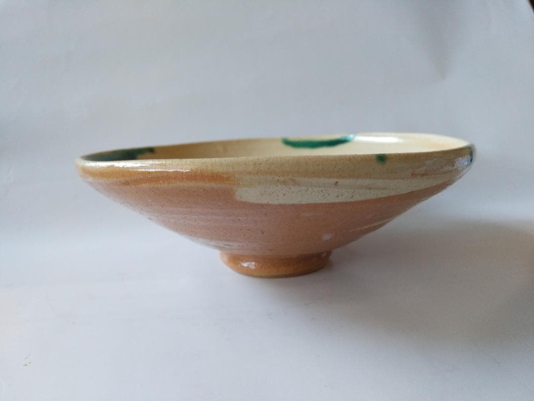 弥七田織部 茶碗 桃山窯 林英仁 作 共箱 栞 茶道具 抹茶碗  新品 未使用