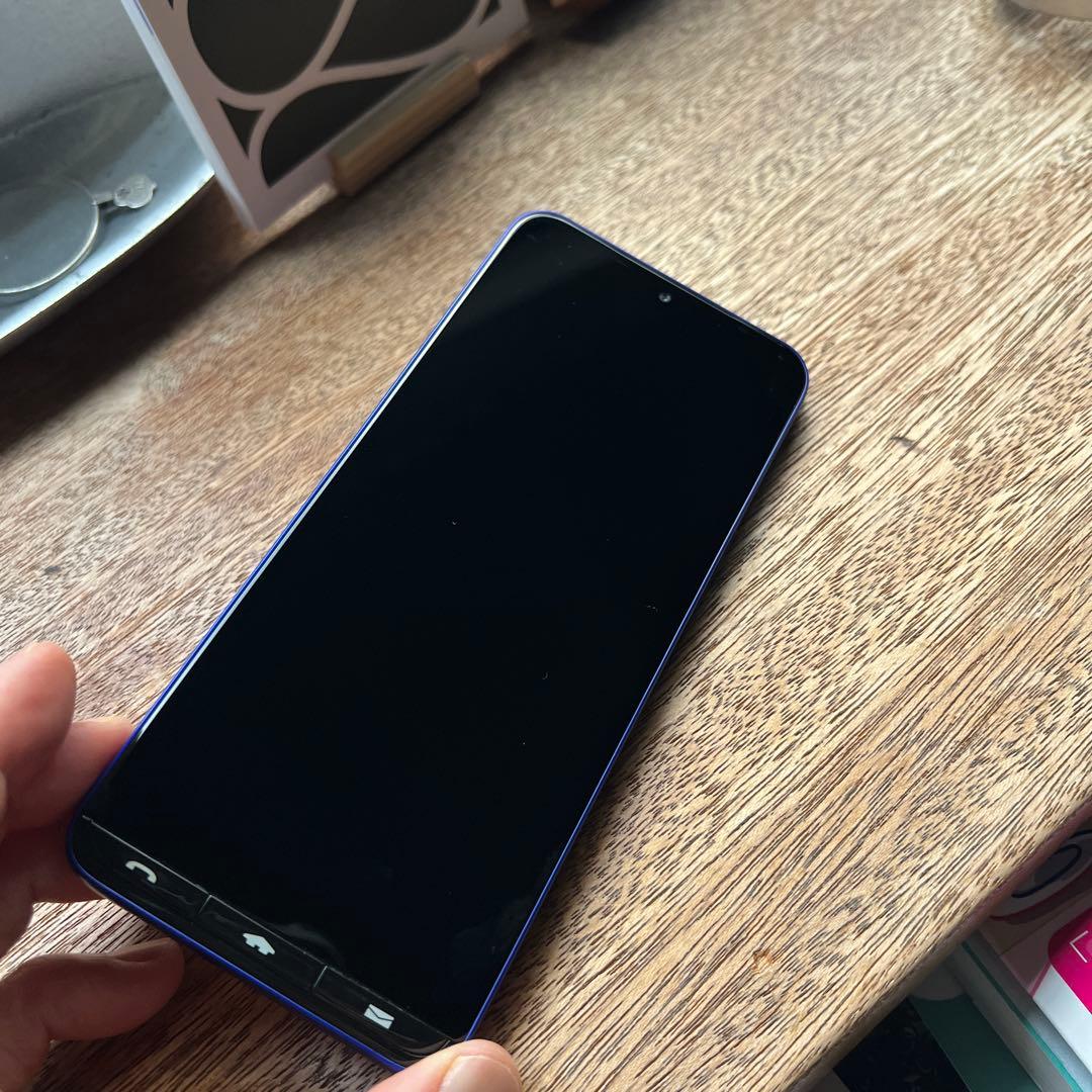 BASIO activ3 青 Android スマホ本体 充電器付き