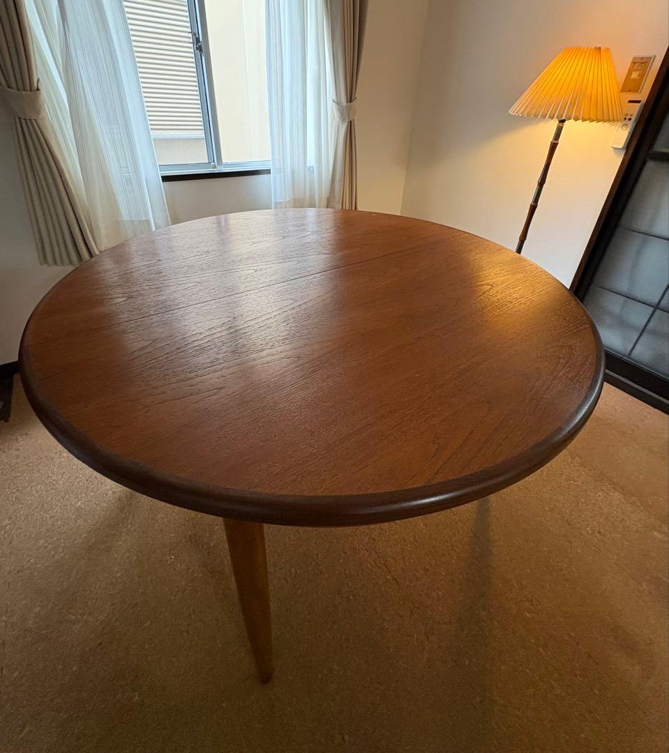 英国家具 G-PLANジープラン フレスコ　ラウンドエクステンションテーブル