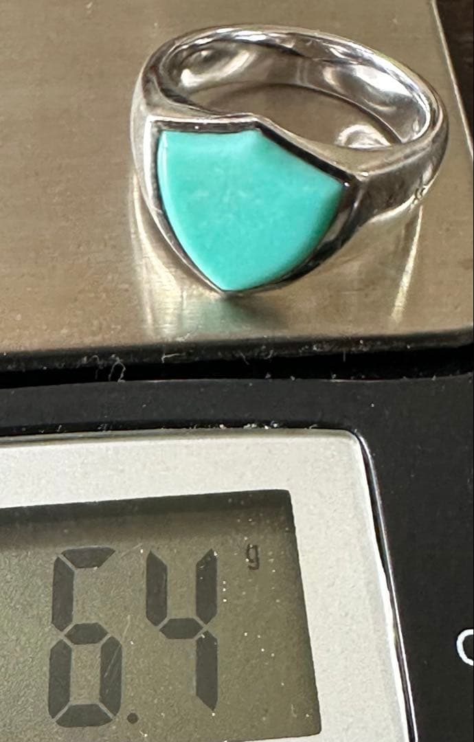 TOMWOOD トムウッド シールド ターコイズ シルバーリング(50)10号