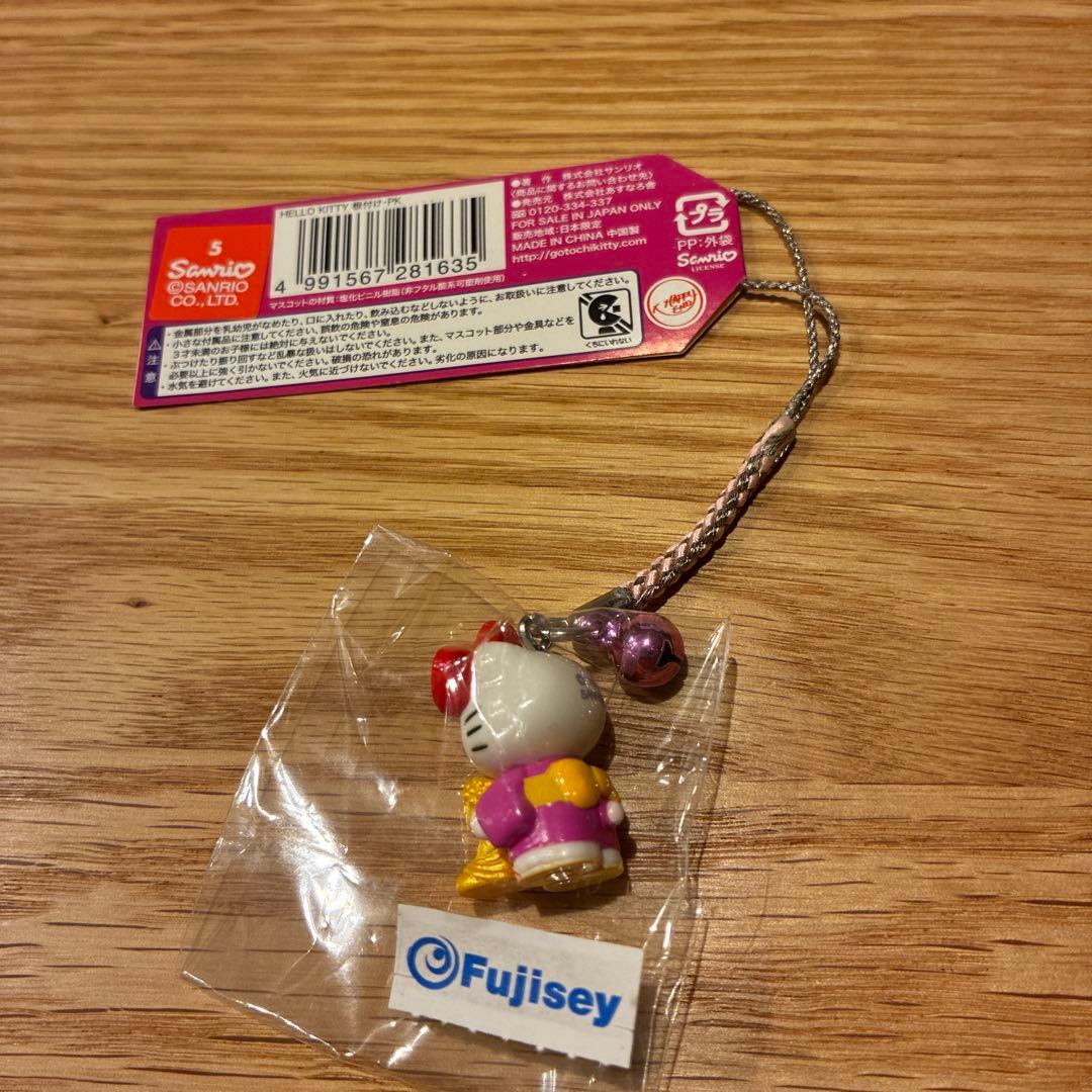 鎌倉限定キティ 根付 大仏 ピンク