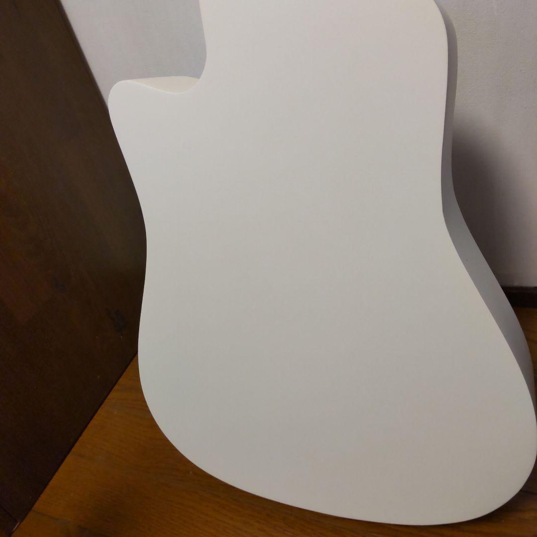 (新品！)ホワイトカッタウェイアコースティックギター