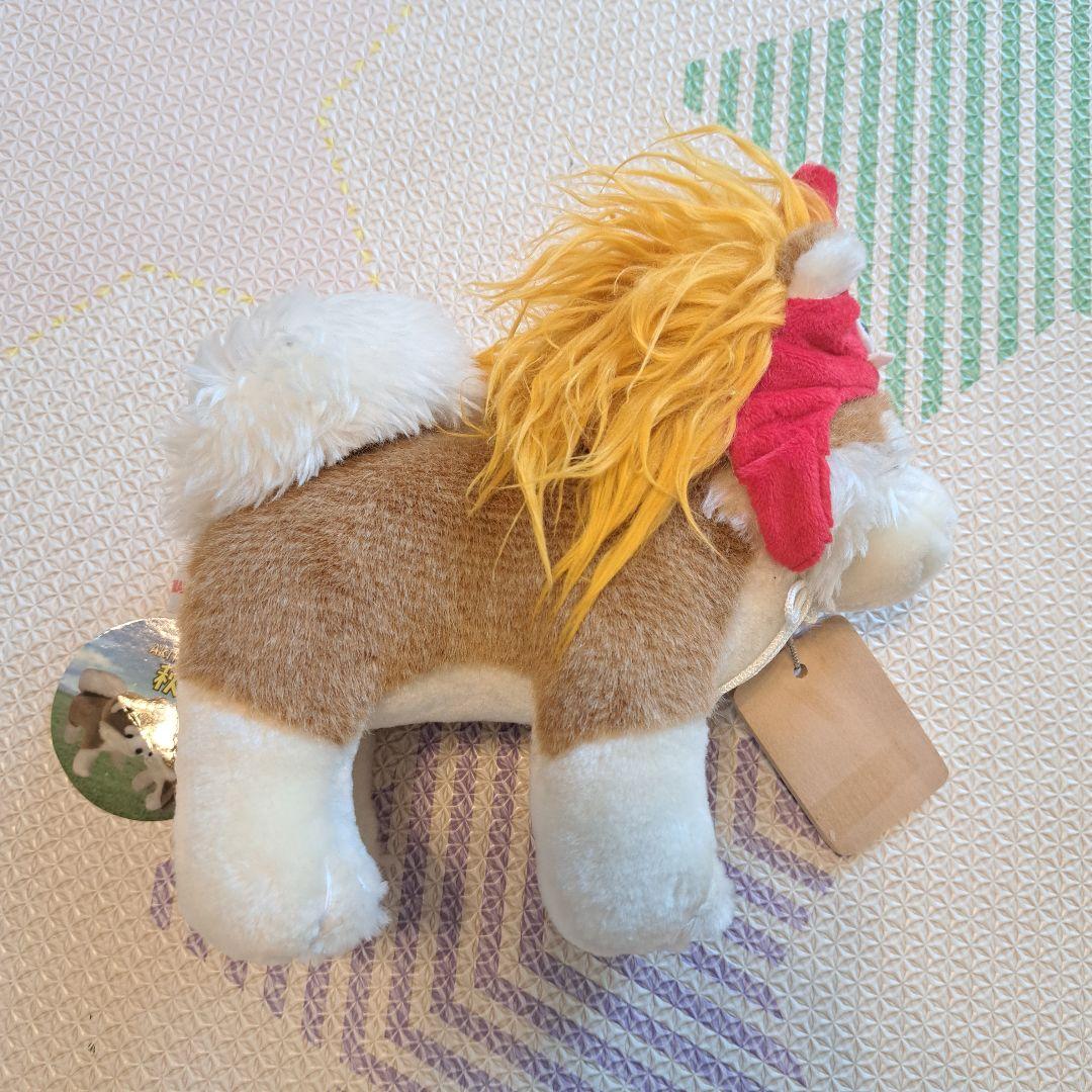 秋田犬　なまはげのかぶり物付きぬいぐるみ　獅子　鬼　木札　レア