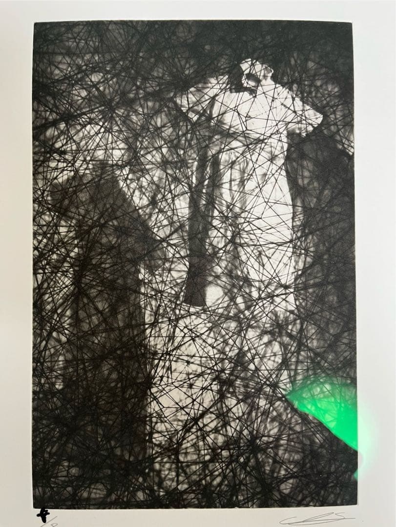 【塩田千春】二着の白いドレス　リトグラフ　ed8 肉筆サイン