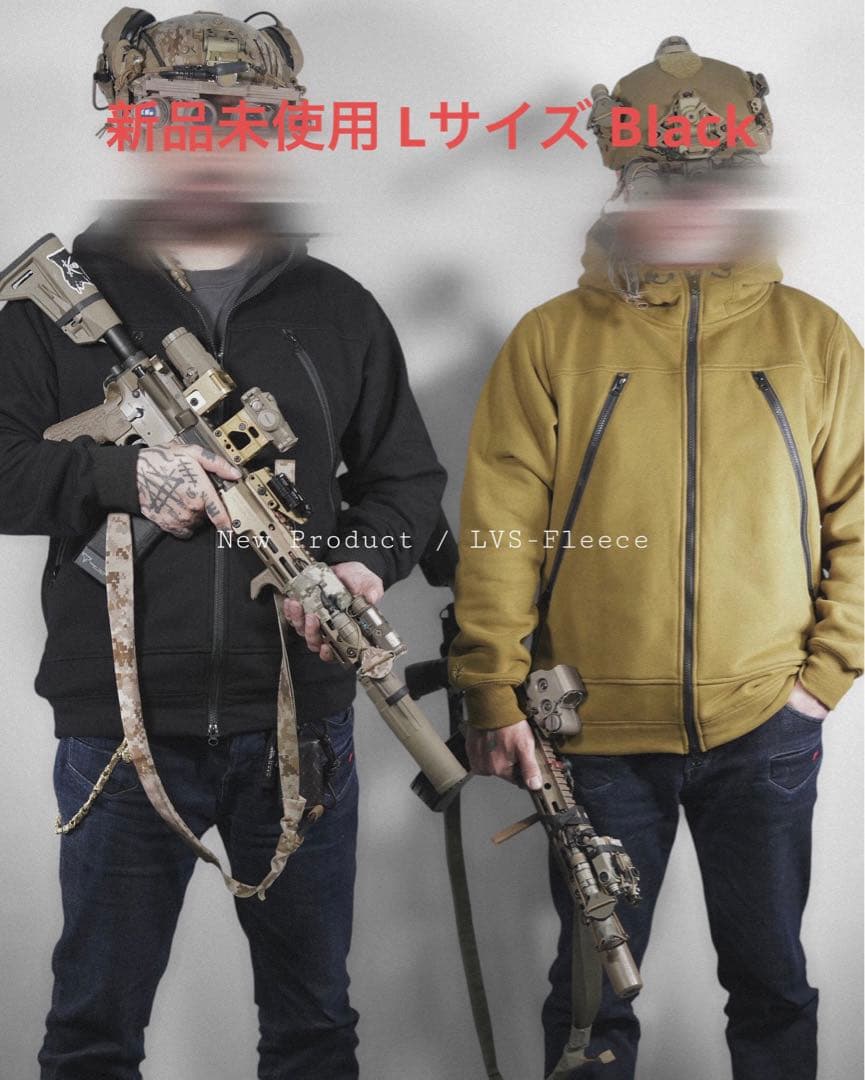 volk tactical gear LVS-Fleece Black Lサイズ