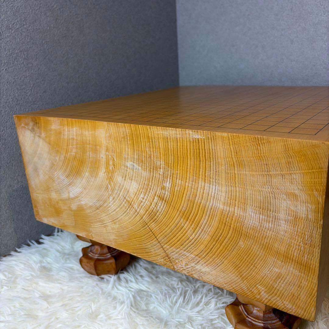 Baimei囲碁盤 本榧 天地柾目 ヘソ・脚付き 特大5.8寸