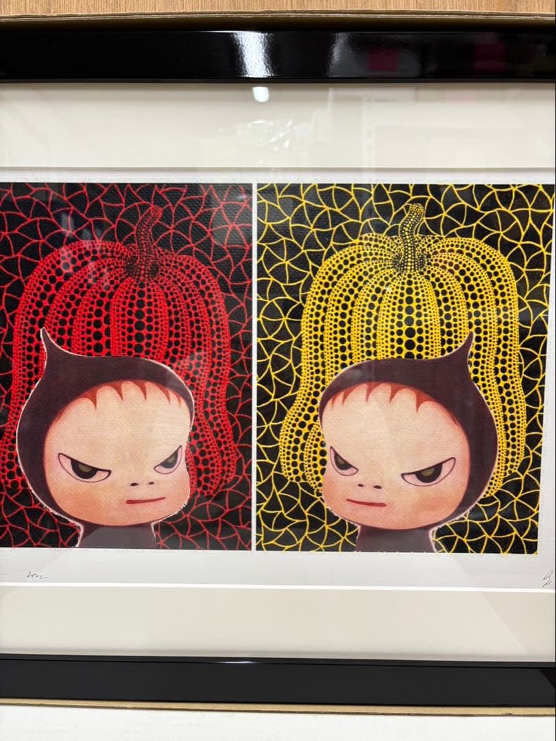 奈良美智、草間彌生 コラボアートポスター