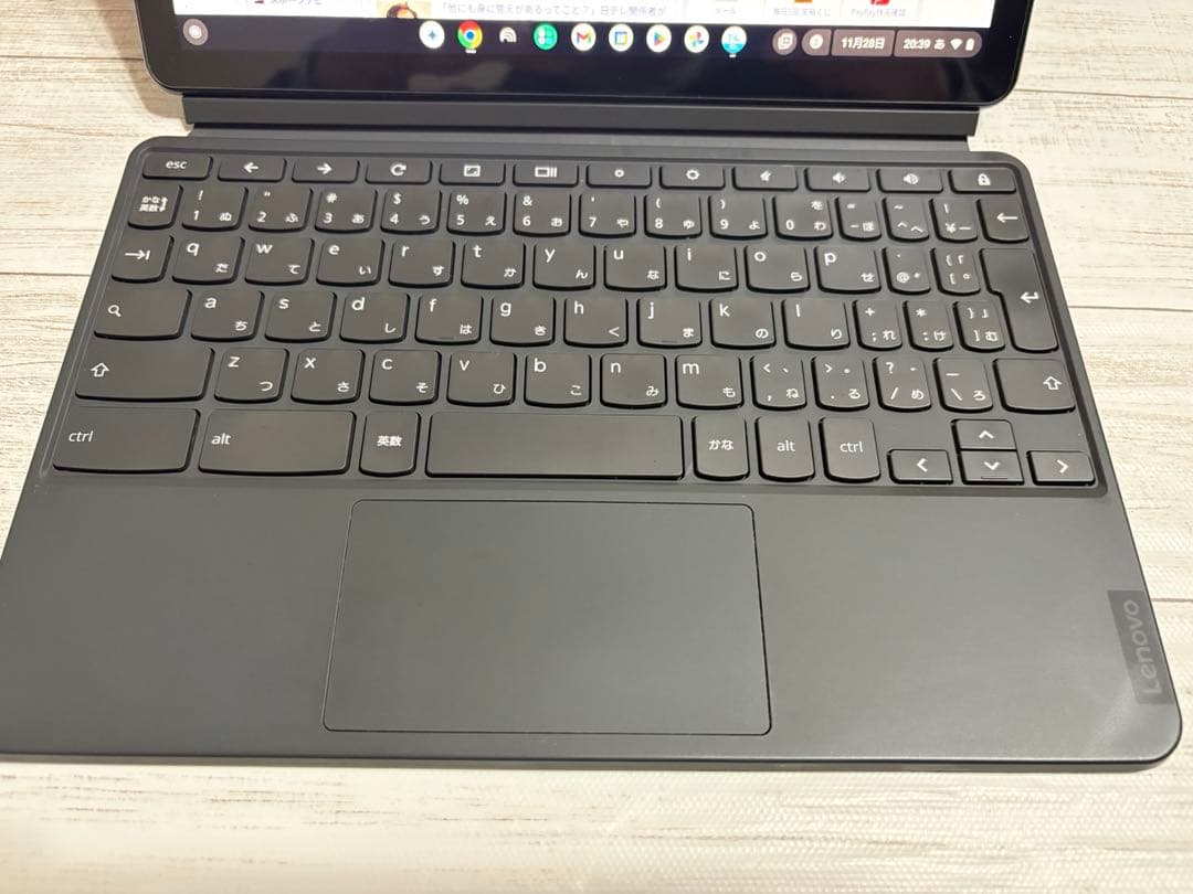 Lenovo Chrome 10.1インチ キーボード付きタブレット