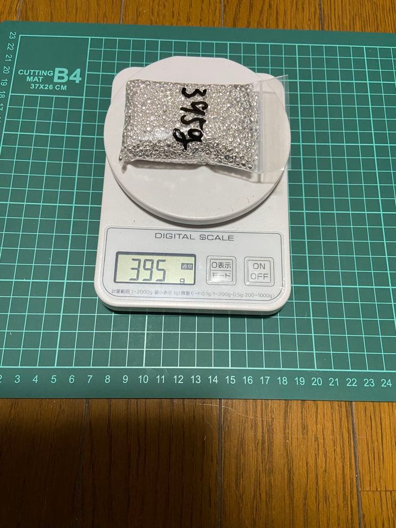 純銀 約395g 笹吹き 素材 SV999 Silver 貴金属 地金
