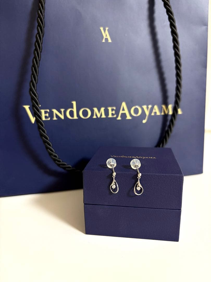 Vendome Aoyama ダイヤモンド ドロップ ピアス