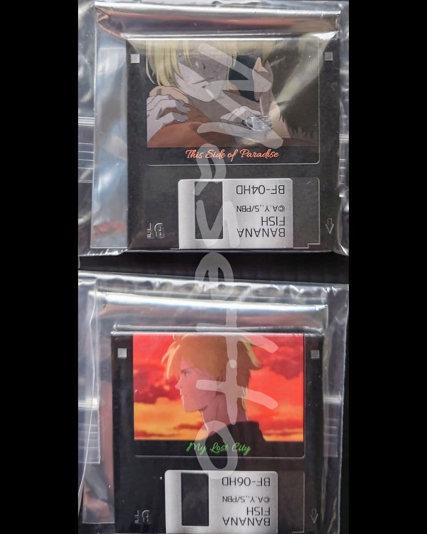 【稀少品】バナナフィッシュ フロッピー風缶バッジ vol.1 セミコンプ