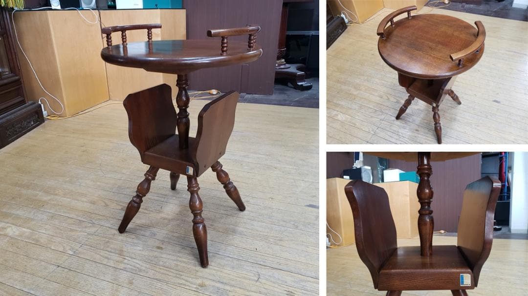 J36　飛騨産業　キツツキマーク　花台　サイドテーブル