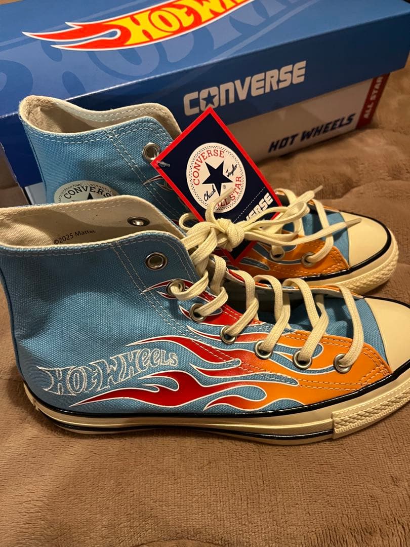 CONVERSE hot wheels コラボ　フレイム柄　23.5cm