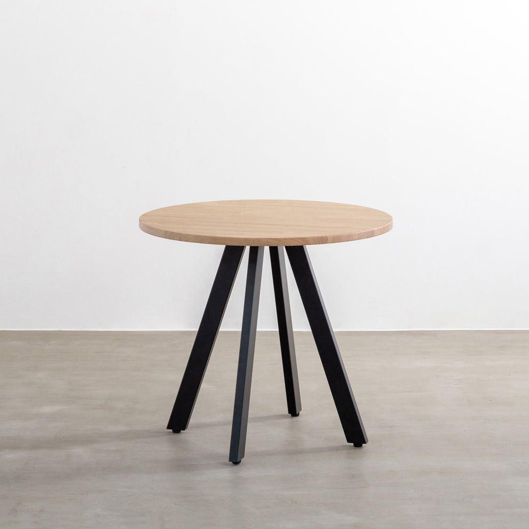 KANADEMONO 直径80cm ラウンドテーブル ゴム集成材 ラバーウッド