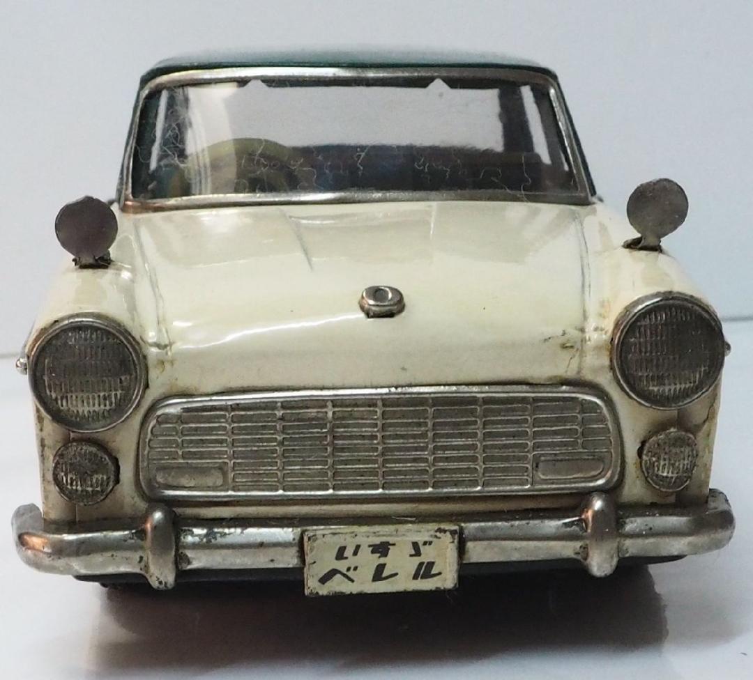 うおち　　当時物【イスズベレル緑/白】ブリキ製フリクションミニカー【箱無】