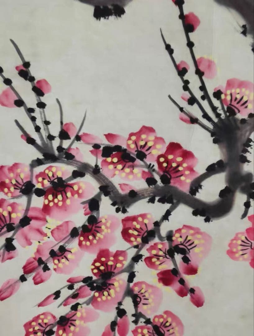 【12月限定価格】王雪涛《報喜図》中堂画｜掛け軸・実物撮影