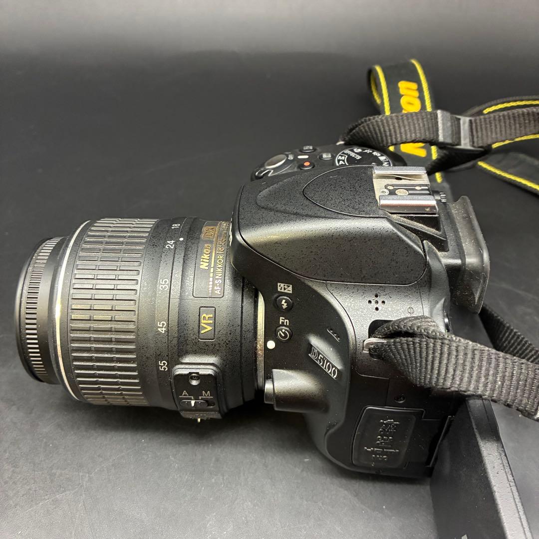 【動作OK】Nikon D5100 本体とレンズ　ショット数2449枚