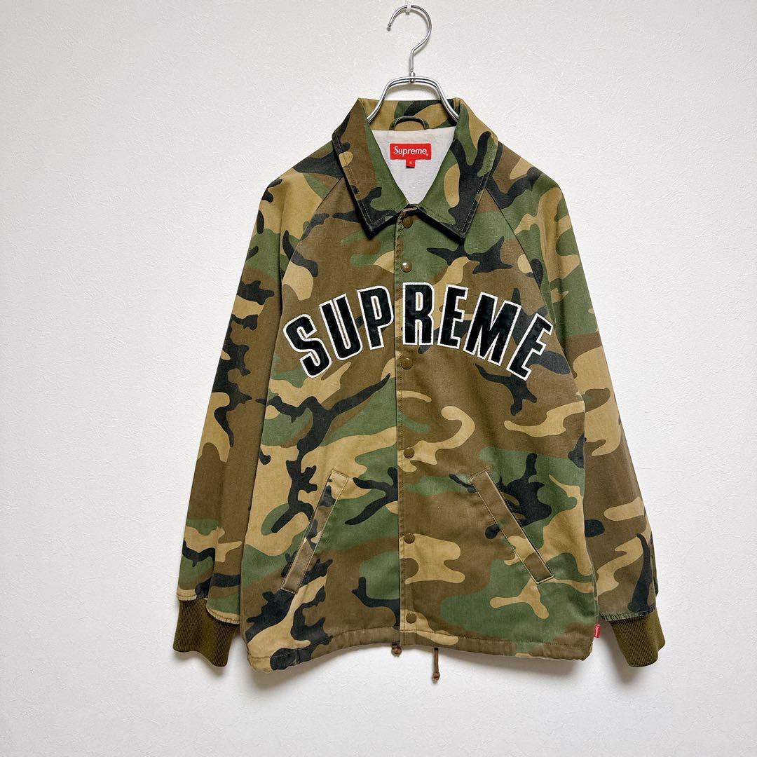 ⭐︎超希少⭐︎SUPREME 15fw アーチロゴ コーチジャケット 迷彩 カモ