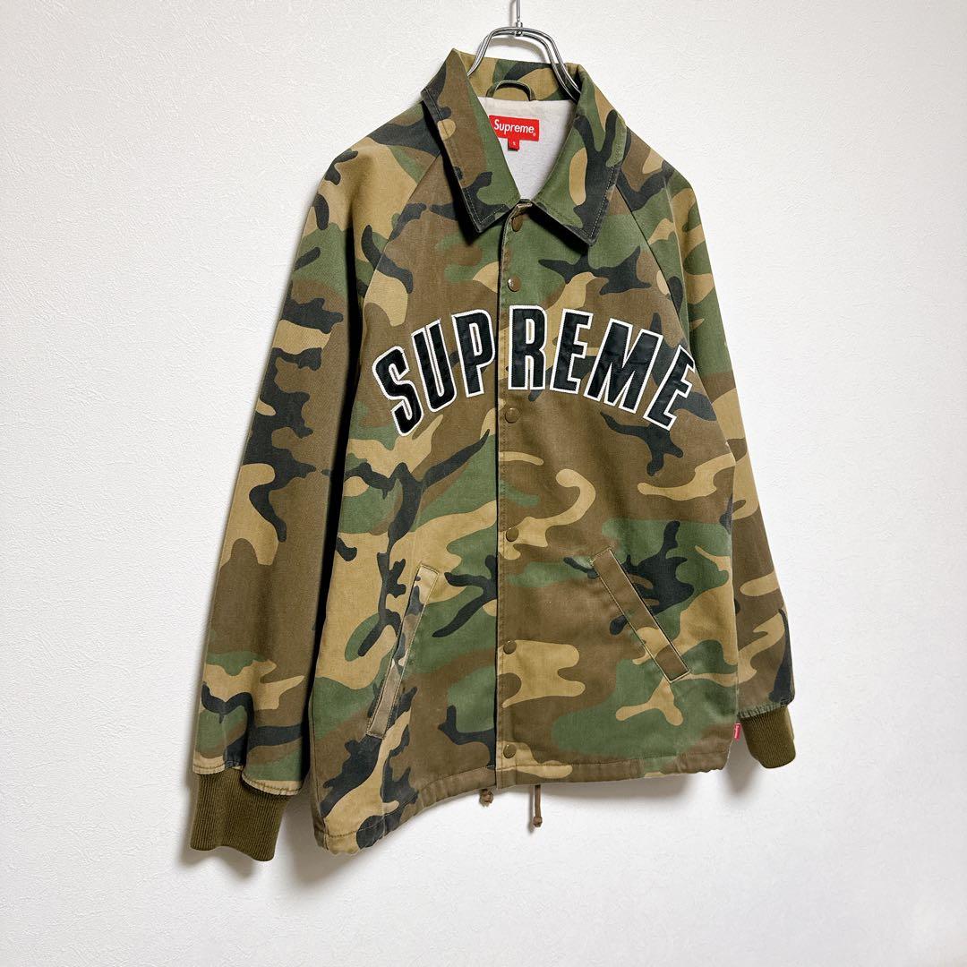 ⭐︎超希少⭐︎SUPREME 15fw アーチロゴ コーチジャケット 迷彩 カモ