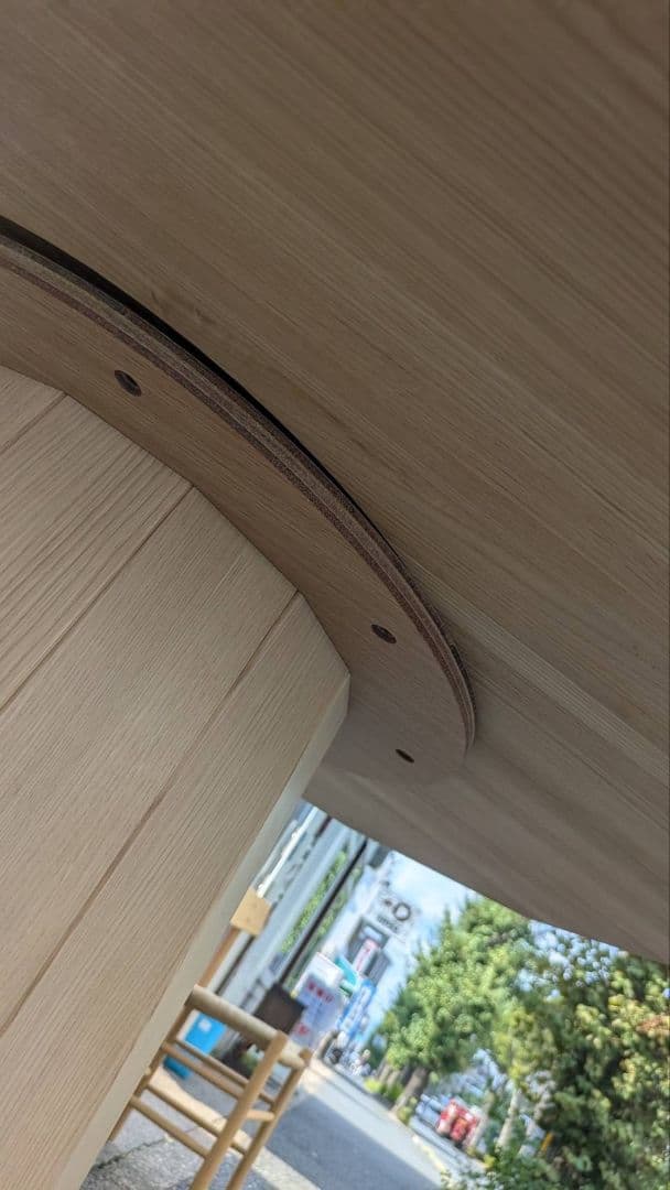 カリモク KNS カラーウッドプレーン ミディアム ラウンドテーブル　M2736