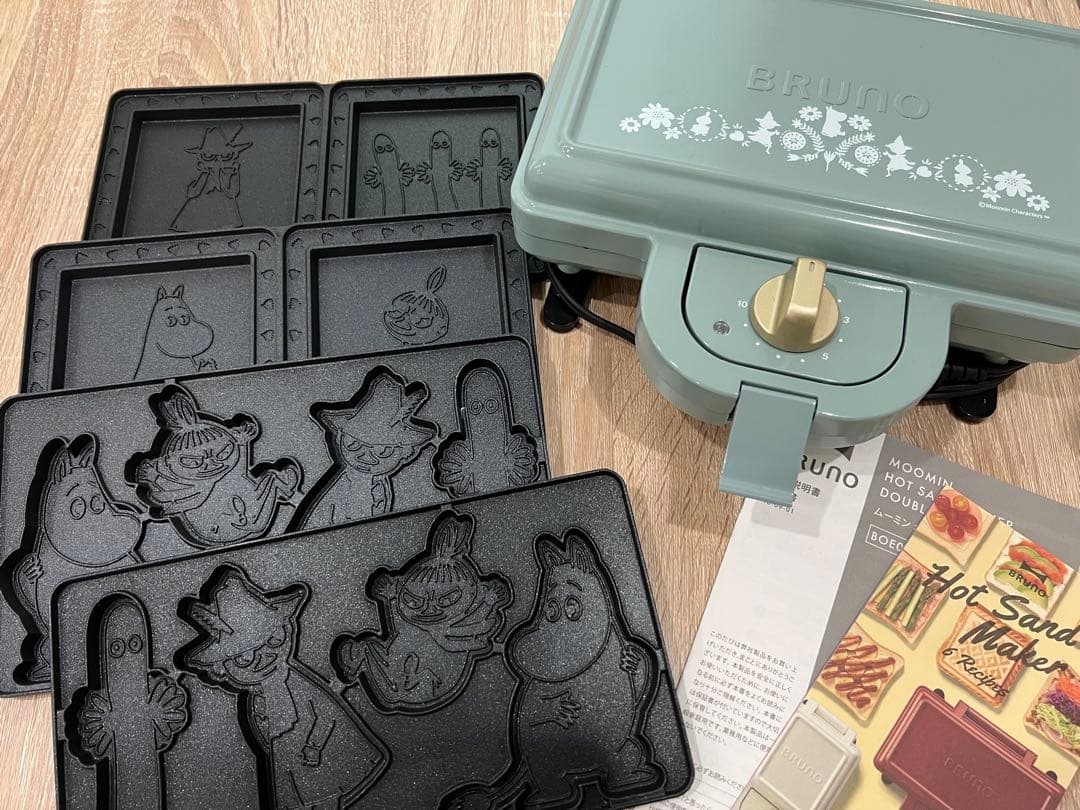 BRUNO ムーミン　ホットサンドメーカーダブル　オプションプレート