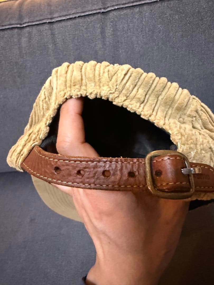 supreme シュプリーム ワッフル コーデュロイ キャップ 15aw