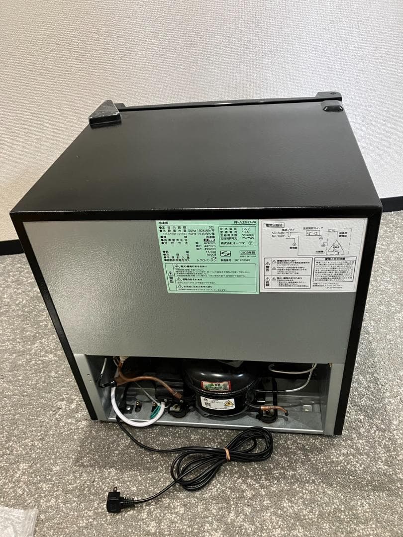 アイリスプラザ 冷凍庫 PF-A32FD-M 木目調 1ドア 2020年製