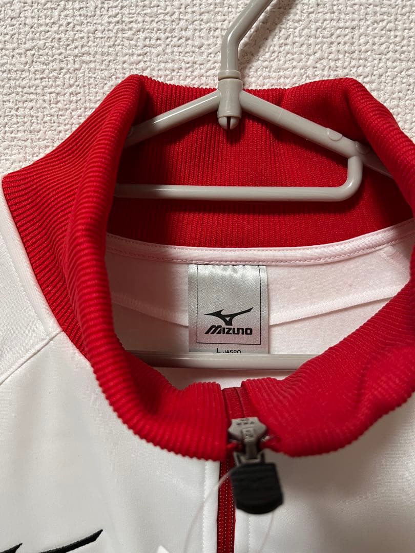Mizuno競泳用ジャージ上下セット 日本代表 ホワイト/レッド