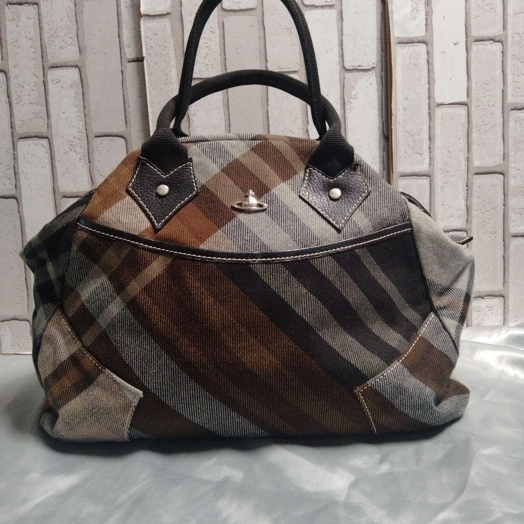 ヴィヴィアンウエストウッド チェック柄ヤスミンバッグ