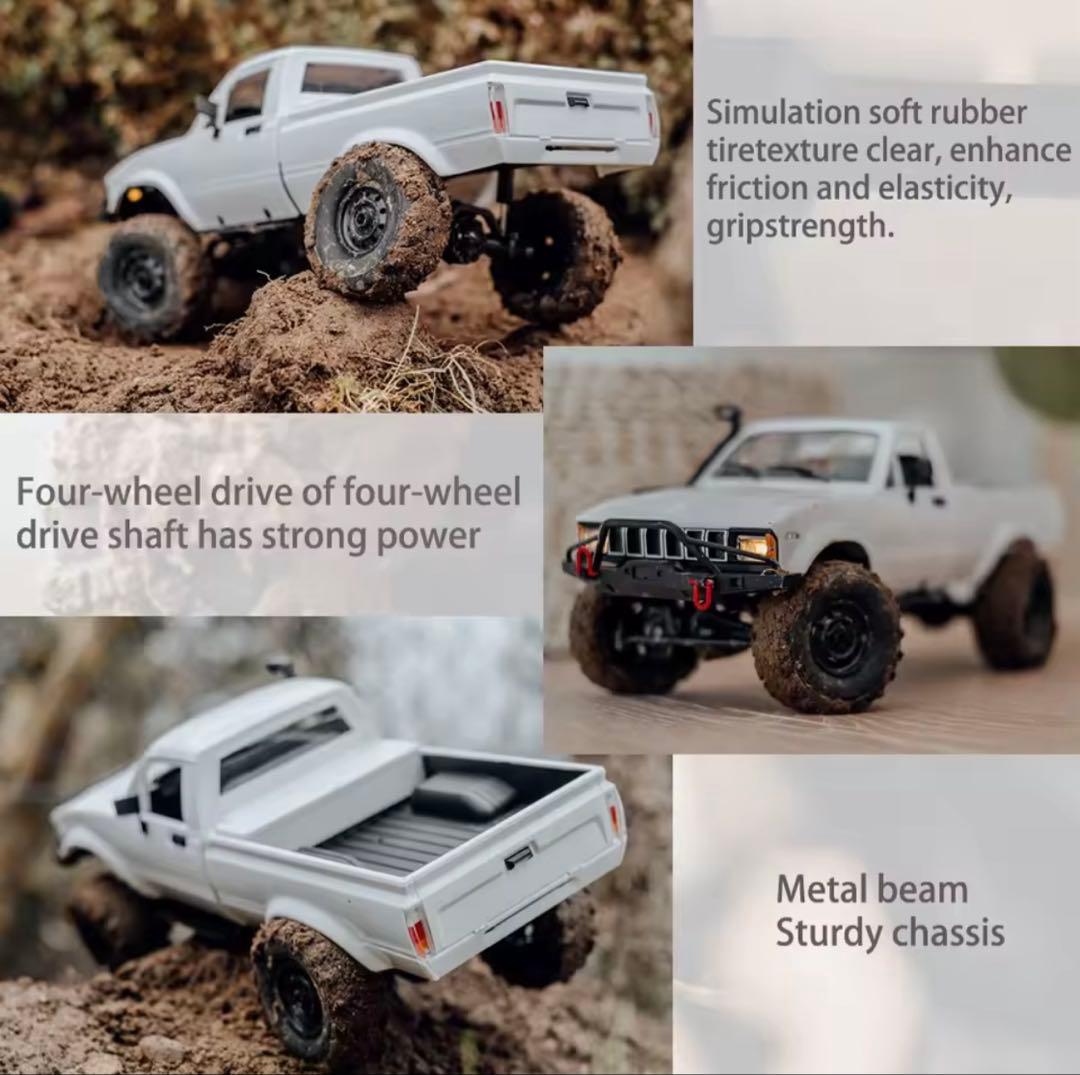 WPL フルスケール RCカー 1:16 4WD ロッククローラー LEDライト