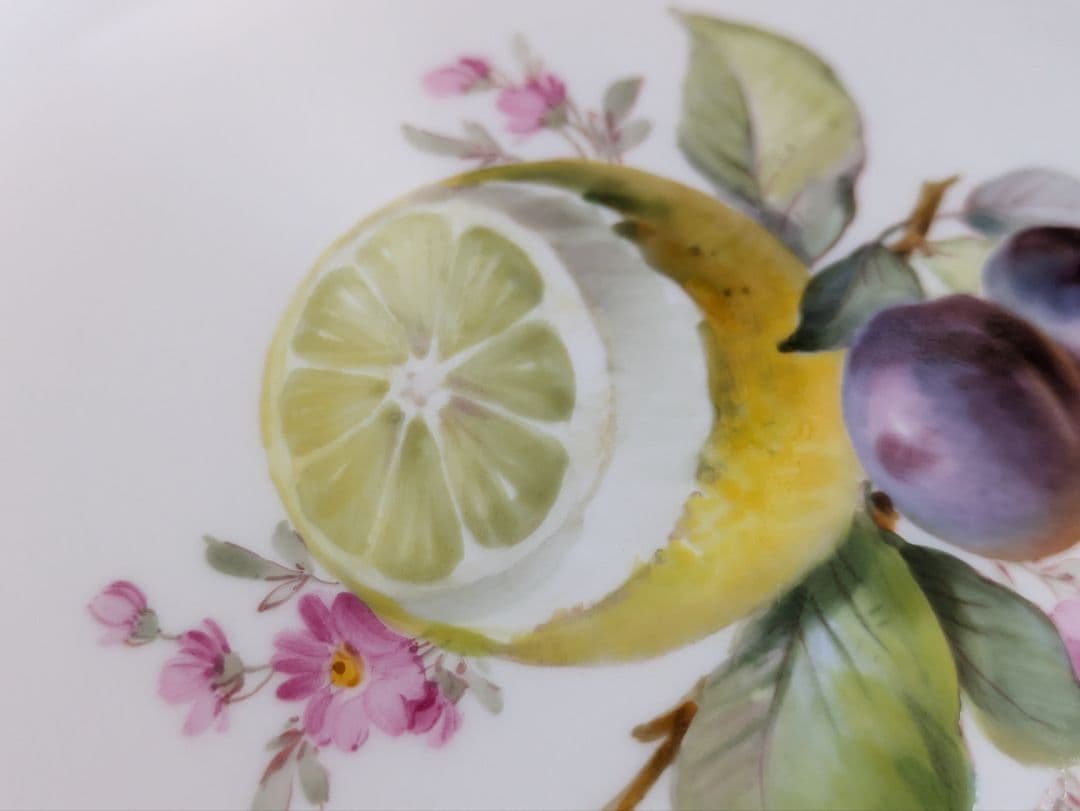 Seiko　マイセン Meissen フルーツ コバルト 金彩