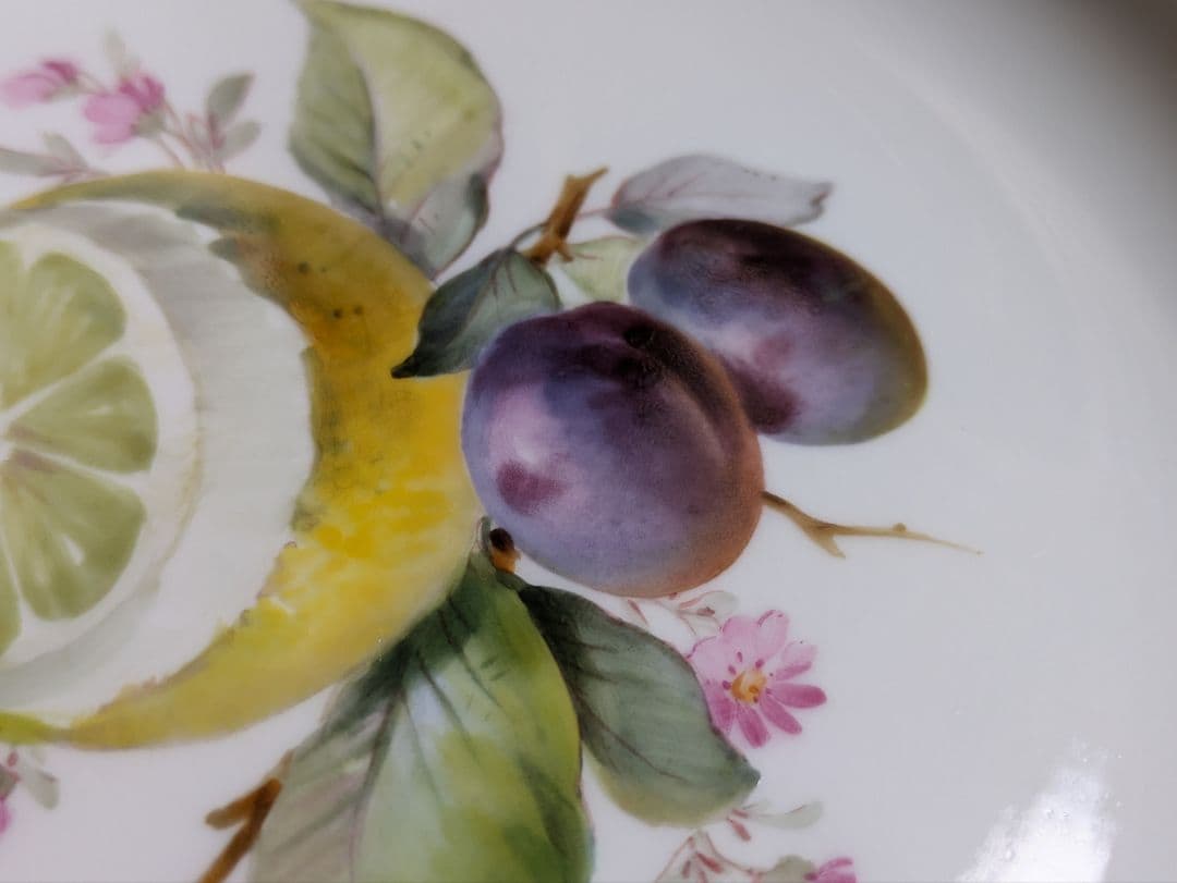 Seiko　マイセン Meissen フルーツ コバルト 金彩