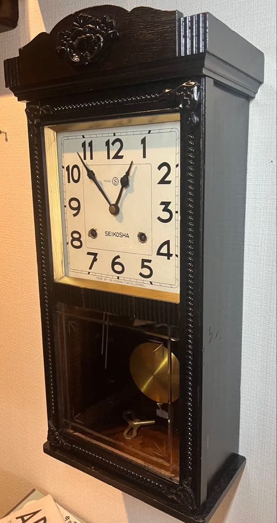 SEIKOSHA精工舎振り子時計ゼンマイ掛け時計柱時計古時計ボンボン時計