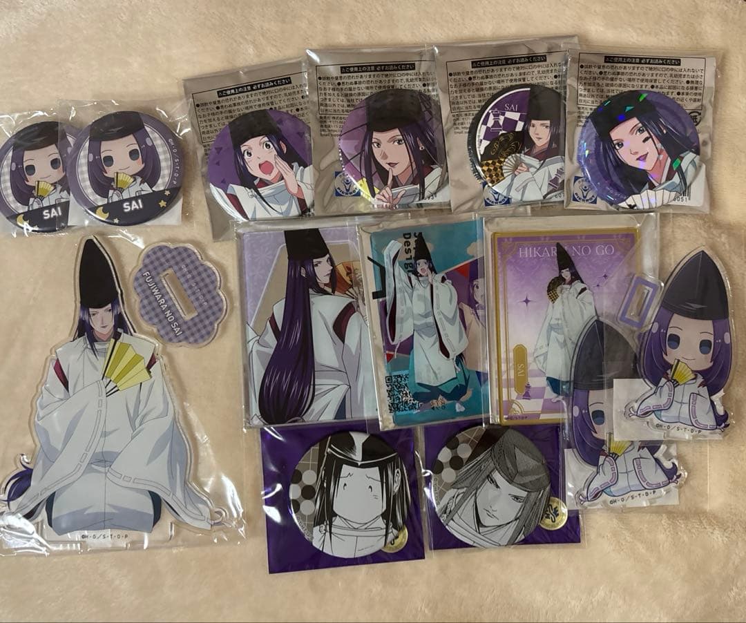 ヒカルの碁　佐為　まとめ売り　缶バッジ　アクリルカード　くじクリフ　eeo