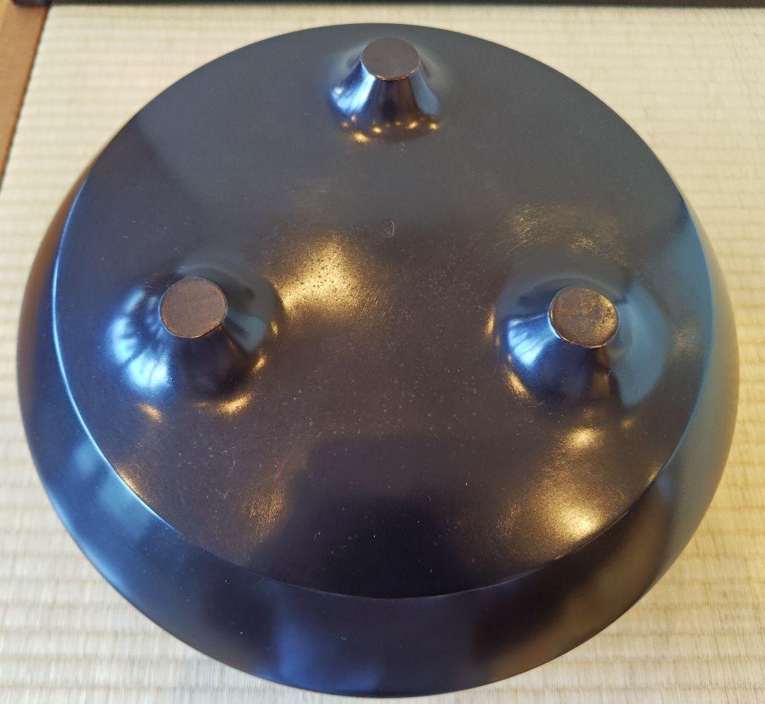 送料込【逢絢亭】茶道具 風炉 唐銅 面取風炉 唐銅風炉師 福島宗秀 共箱入り