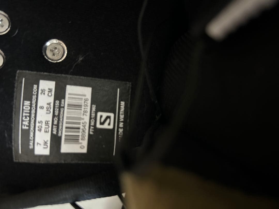 Salomon factionスノーボードブーツ 26.0cm