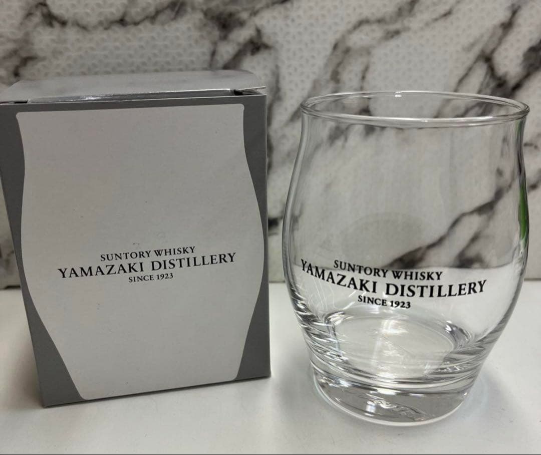 サントリー山崎蒸留所限定 180ml シングル モルトウイスキー&ロックグラス