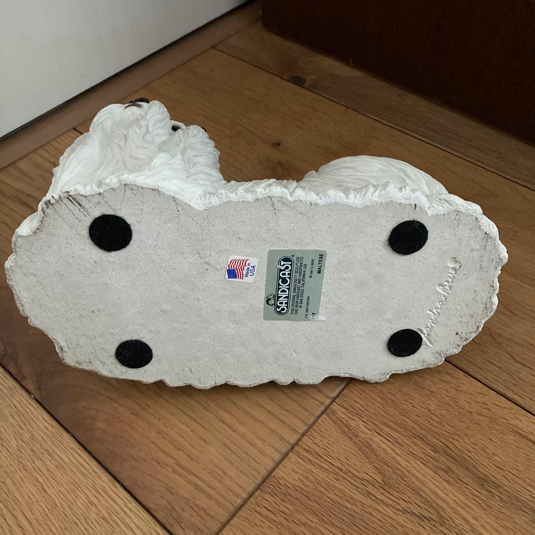 サンディキャスト社製　マルチーズ　置物　ヴィンテージ