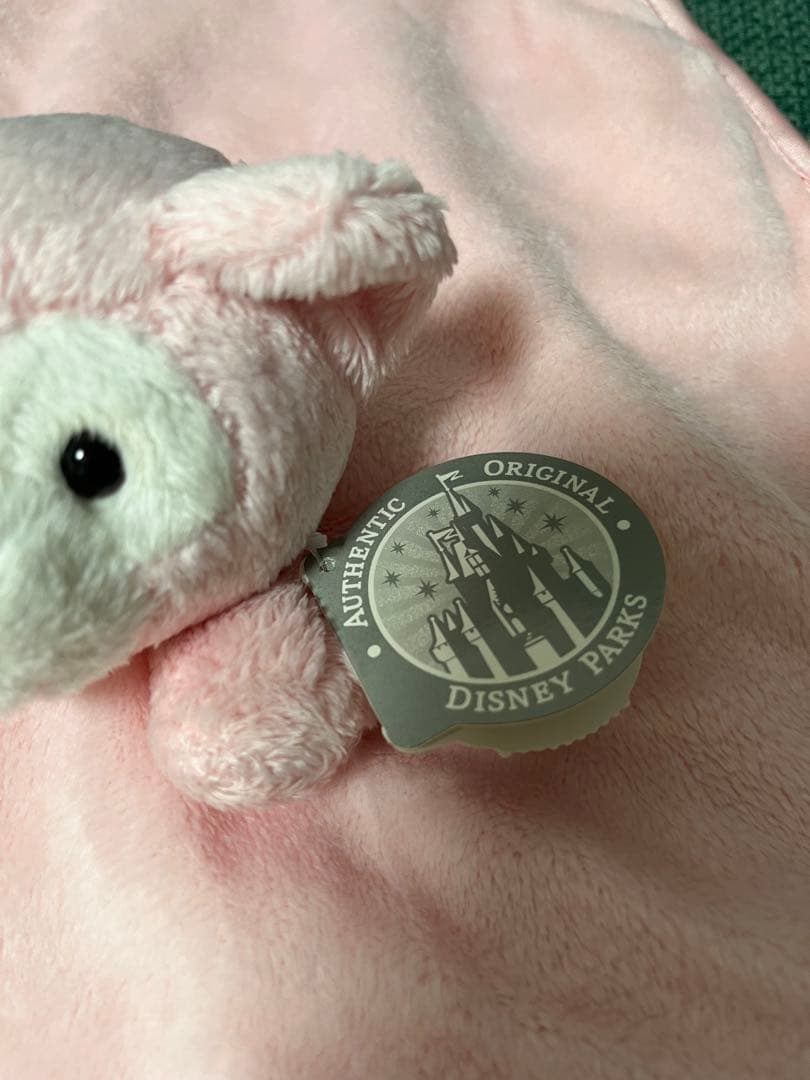 WDWプリンセスダッフィーミニミニブランケットぬいぐるみ付き　ガラガラ