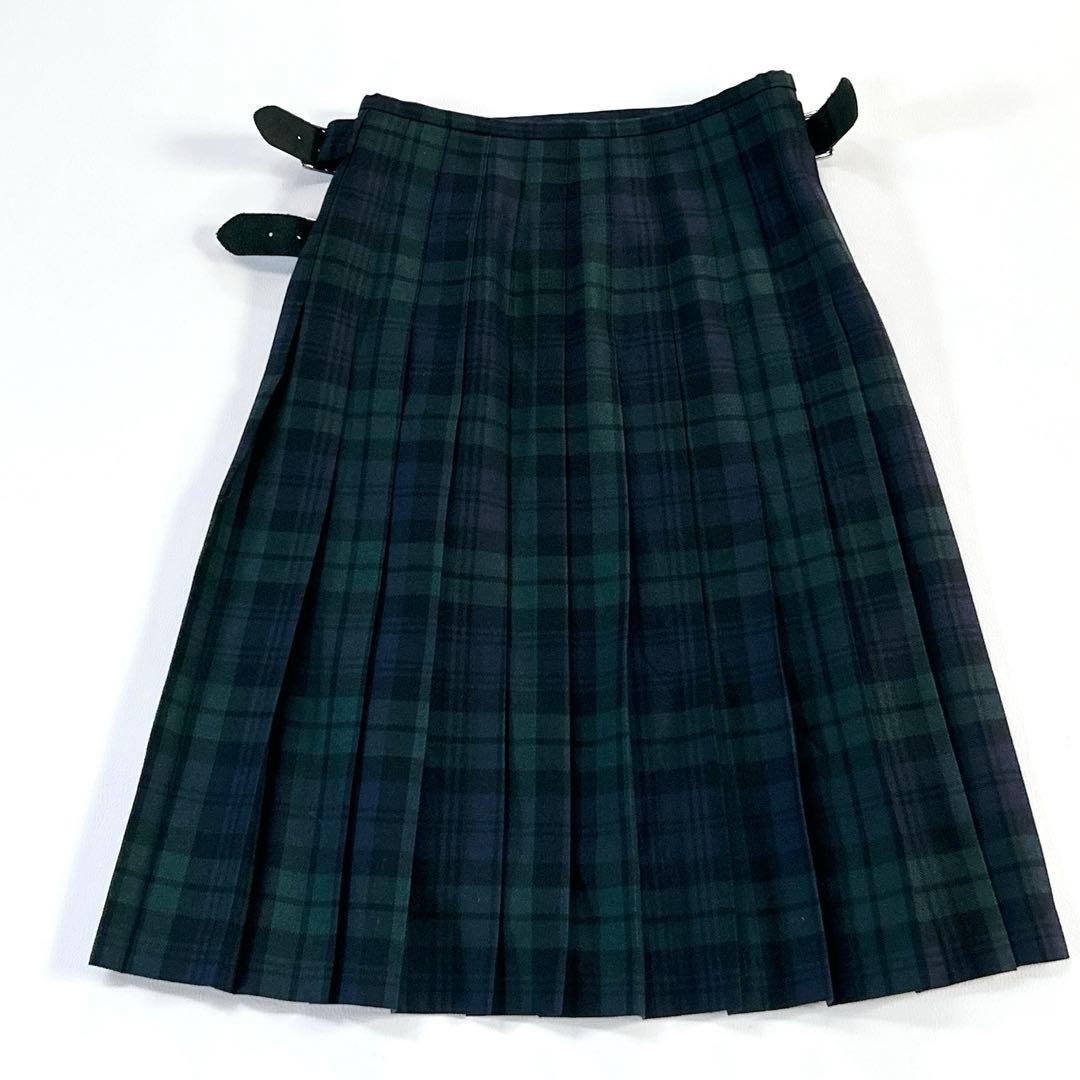 【定番人気】極美品＊オニールオブダブリン ブラックウォッチ キルトラップスカート