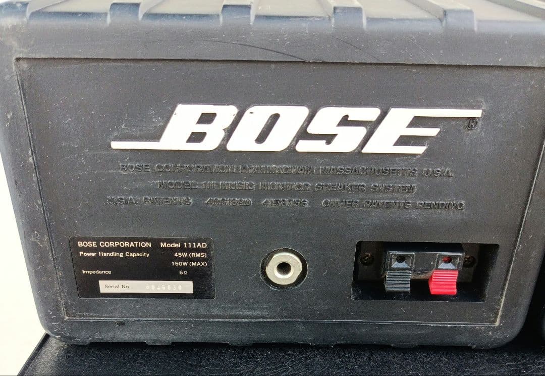 BOSE 111ADスピーカーペア　 ボックス型 ブラック